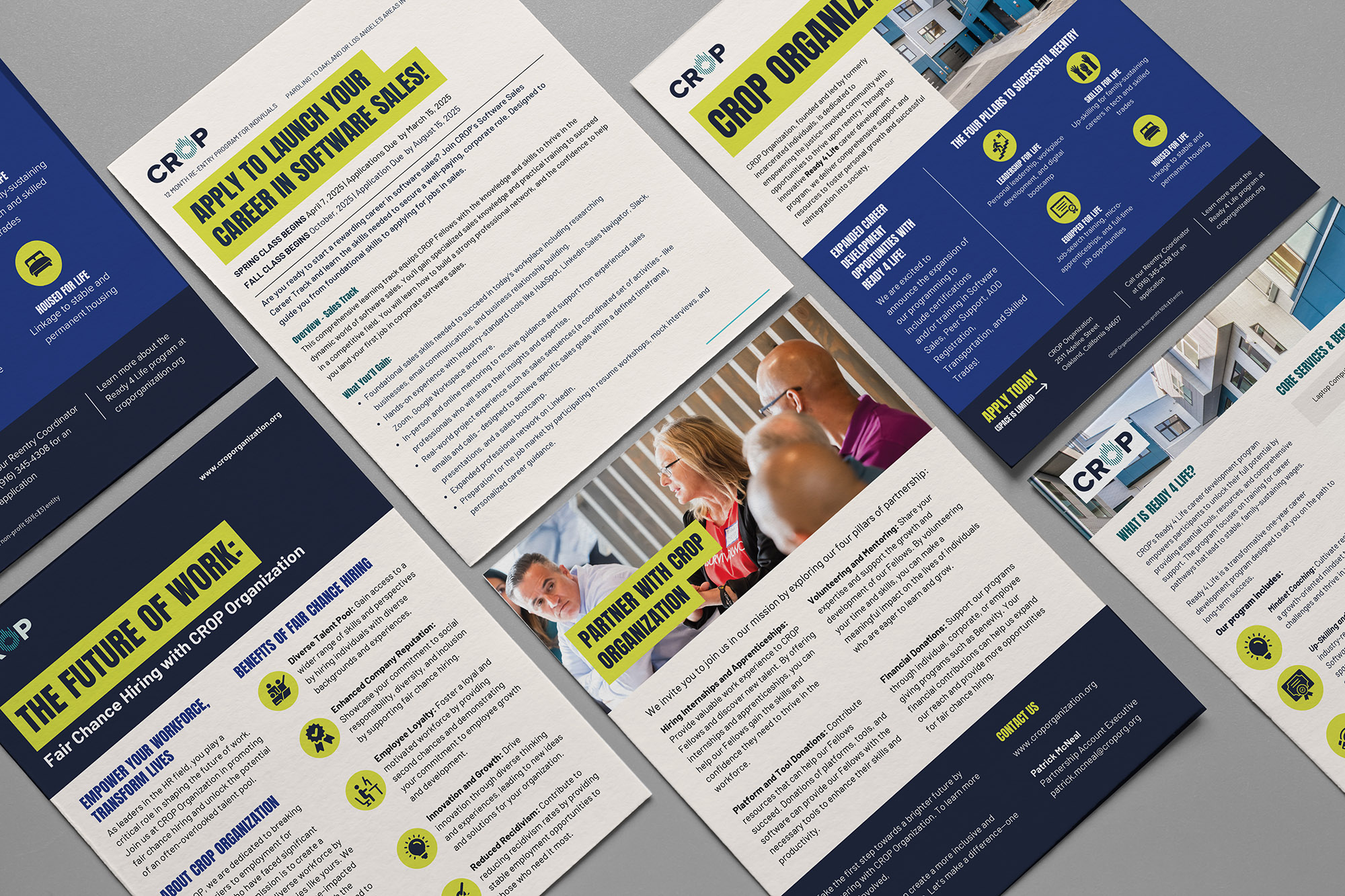 Crop White Pager Print